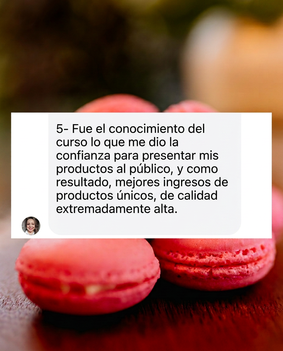 Student testimonial about the High-Profit Pastry Method