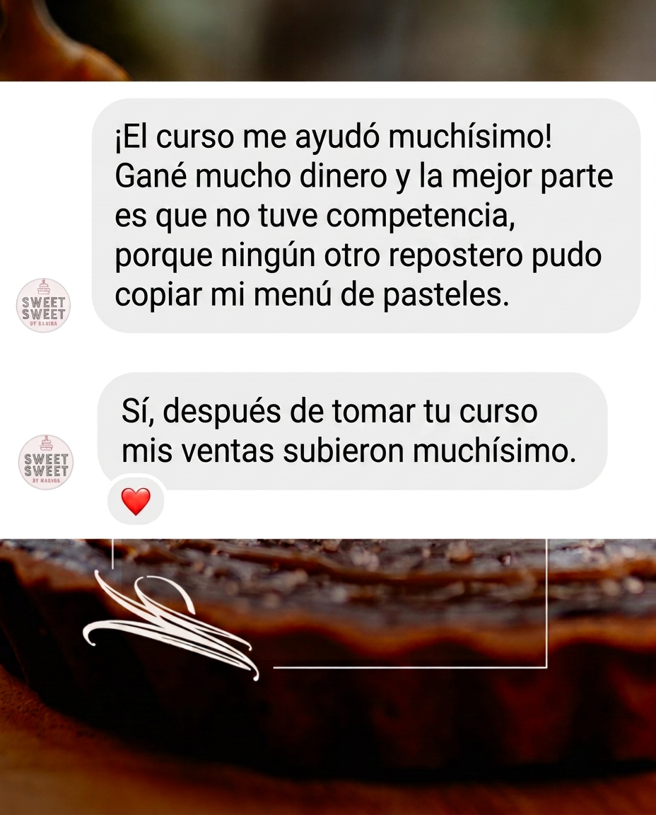 Student testimonial about the High-Profit Pastry Method