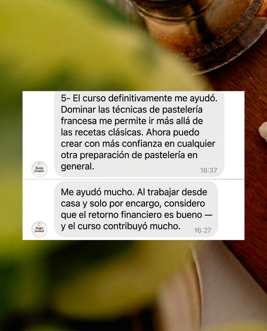 Student testimonial about the High-Profit Pastry Method